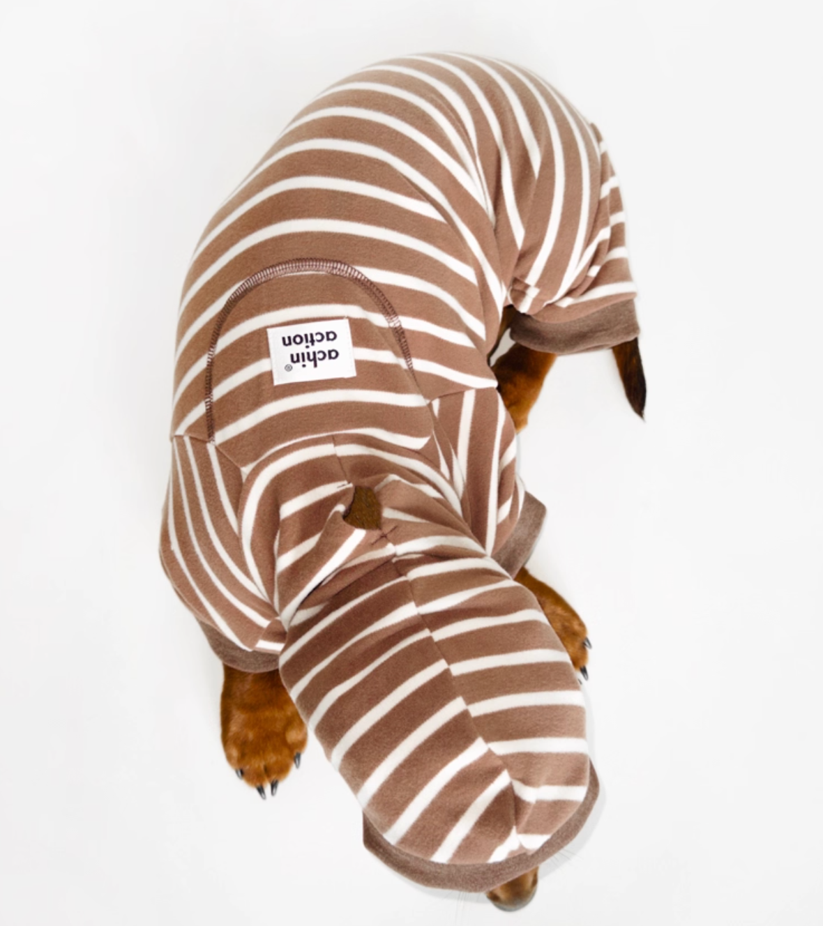 Achin Action Round Cap Heating Four-Legged Suit Dark Brown