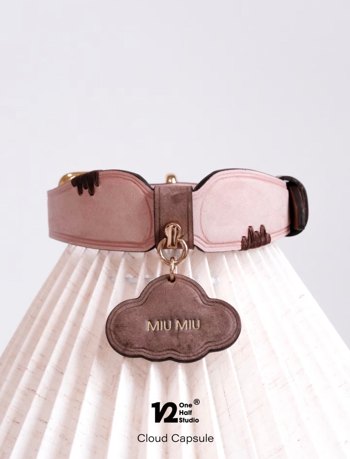The Cloud Capsule Leather Pet Collar