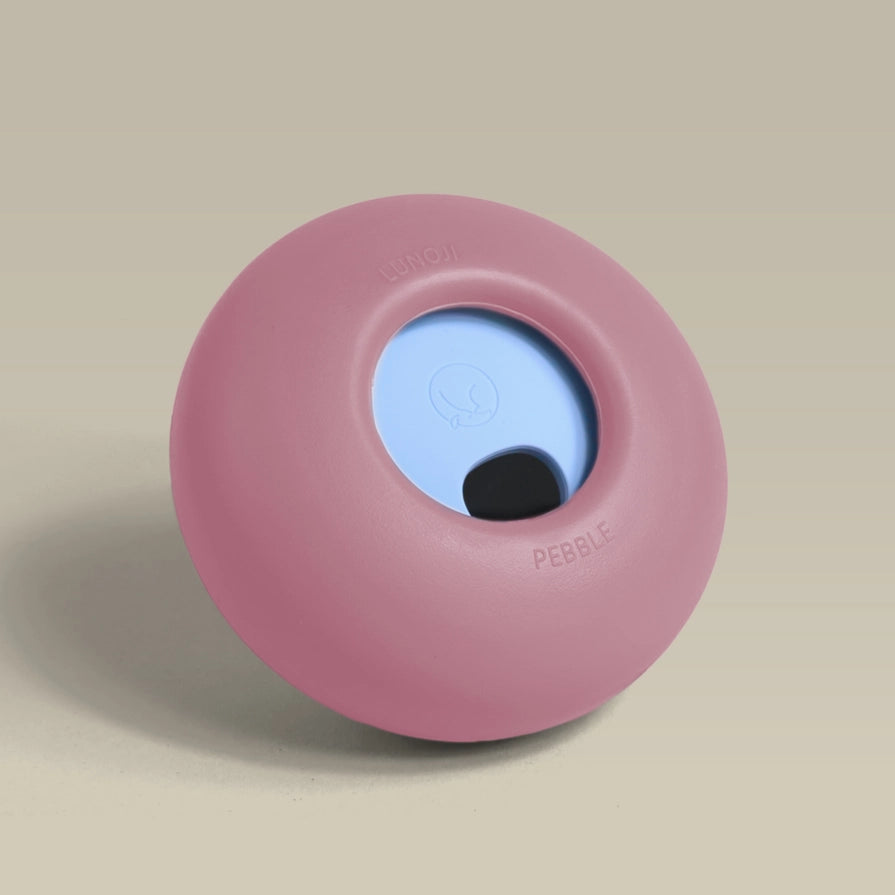 Lunoji Pebble All-in-One Enrichment Toy&Feeder Coral Pink