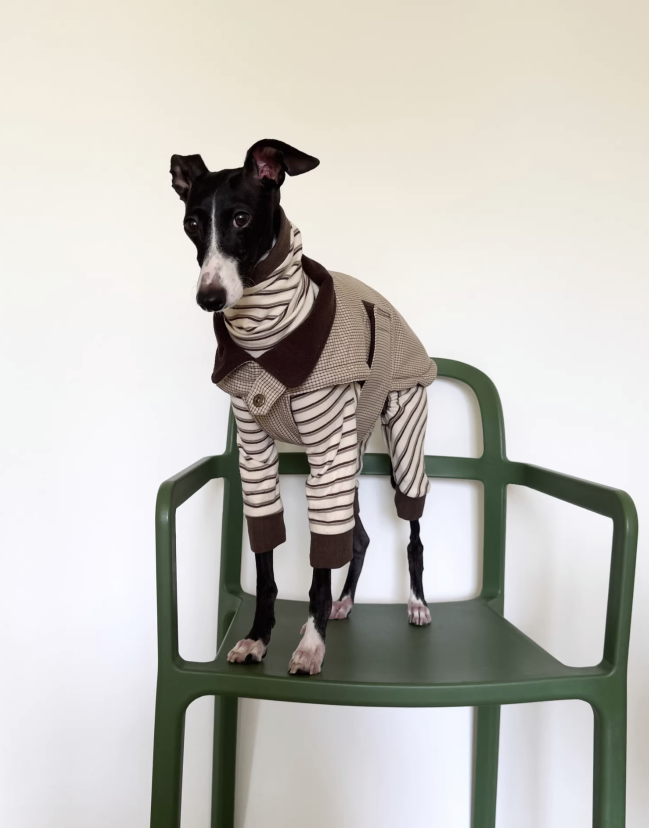 Plaid Colour-Block Fleece Vest