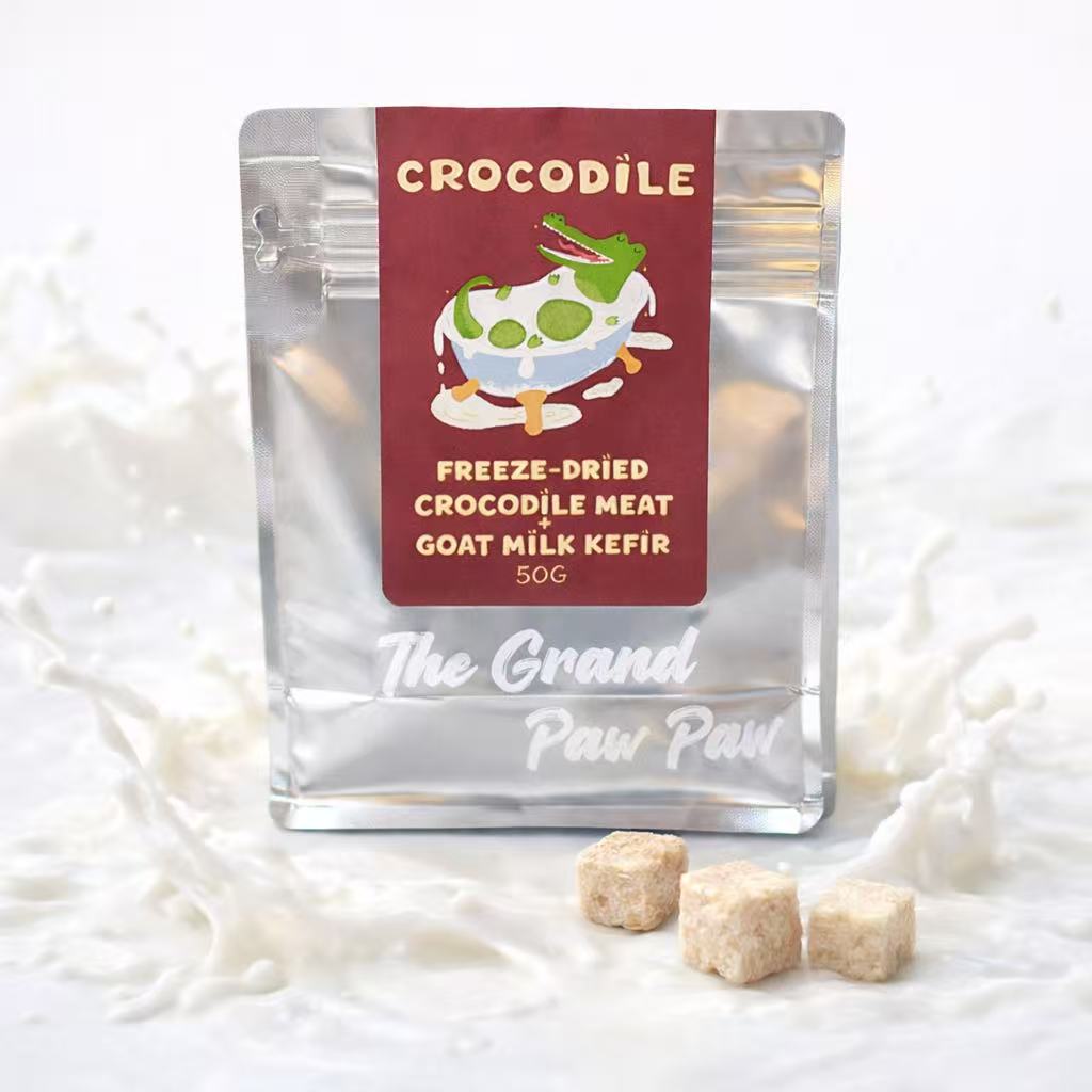 TheGrandPawPaw Freeze-Dried Crocodile+Goat Milk Kefir 50g
