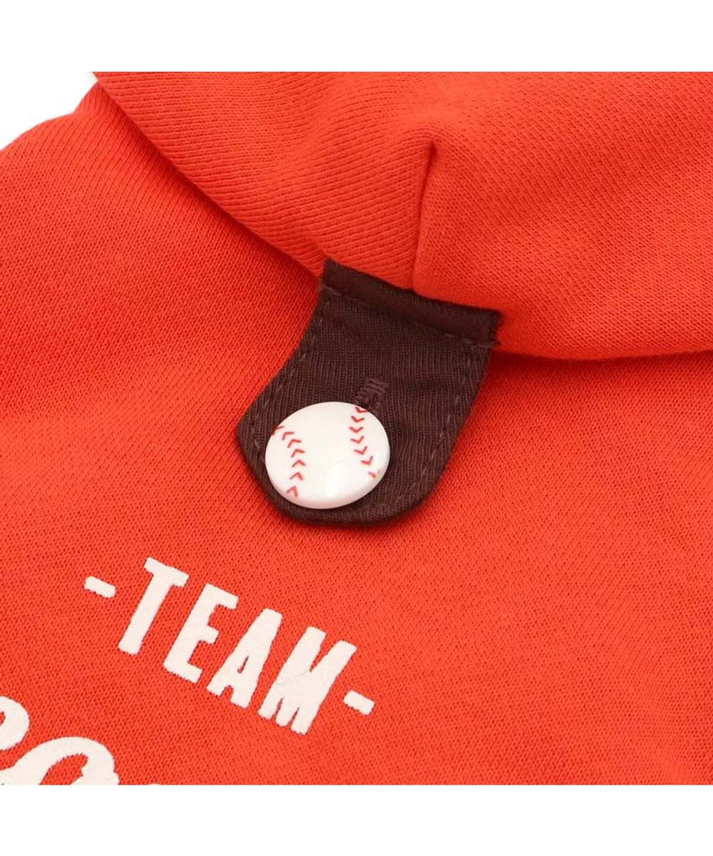 Vintage Snoopy Baseball Hoodie-Orange