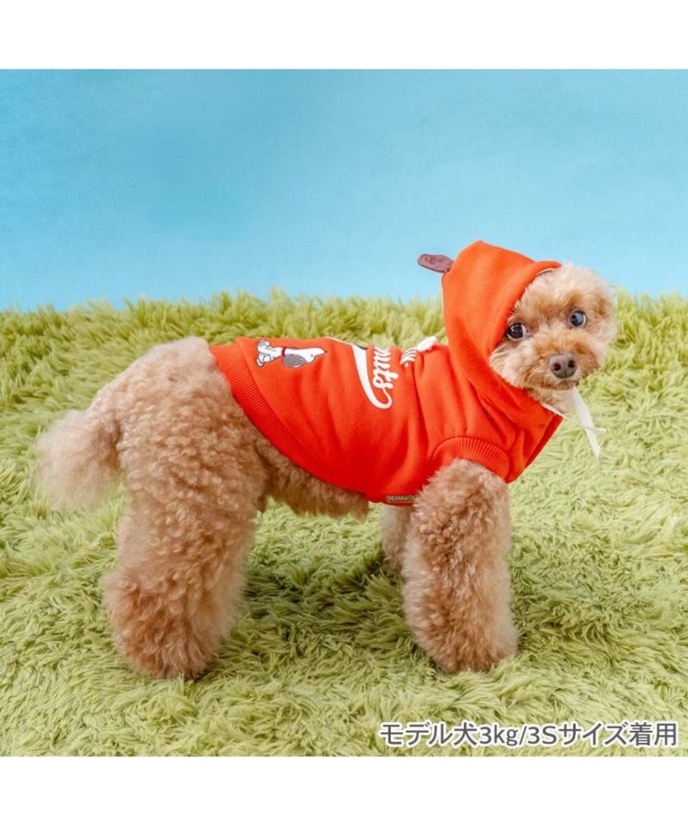 Vintage Snoopy Baseball Hoodie-Orange