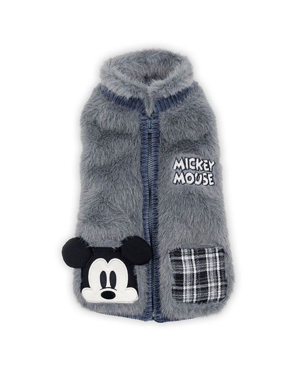 [Coming Soon]Mickey Mouse Vintage Mickey Fluffy Zip Vest