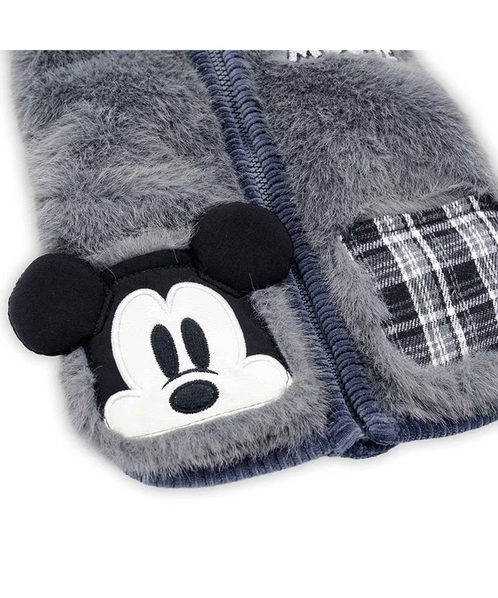 [Coming Soon]Mickey Mouse Vintage Mickey Fluffy Zip Vest