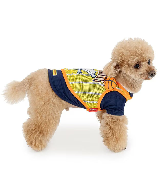 Snoopy Basketball Cooling T-Shirt Yellow