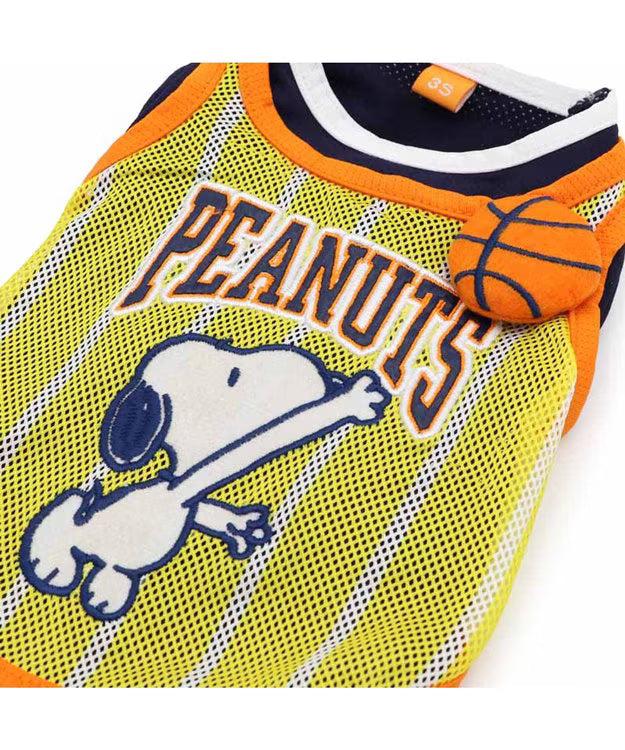 Snoopy Basketball Cooling T-Shirt Yellow