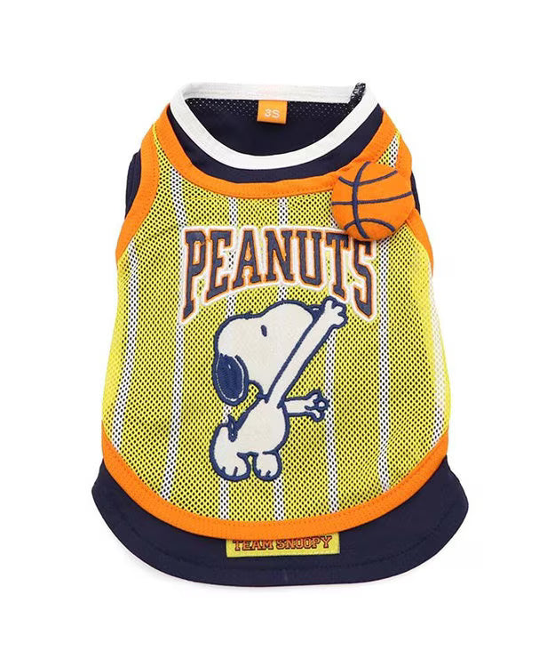 Snoopy Basketball Cooling T-Shirt Yellow