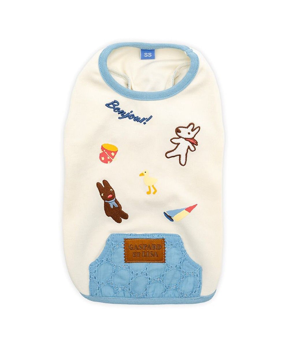 Lisa and Gaspard Embroidered Lace T-Shirt