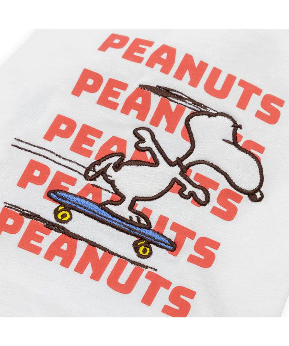 Snoopy Skateboard T-Shirt White