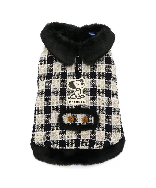 Snoopy Black Tweed Vest