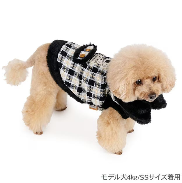 Snoopy Black Tweed Vest