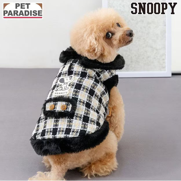Snoopy Black Tweed Vest