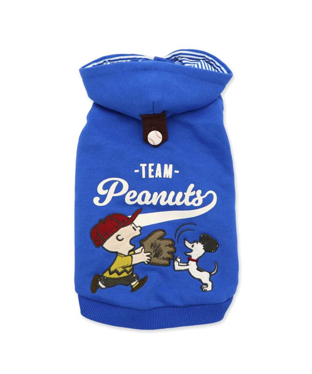 Vintage Snoopy Baseball Hoodie-Blue