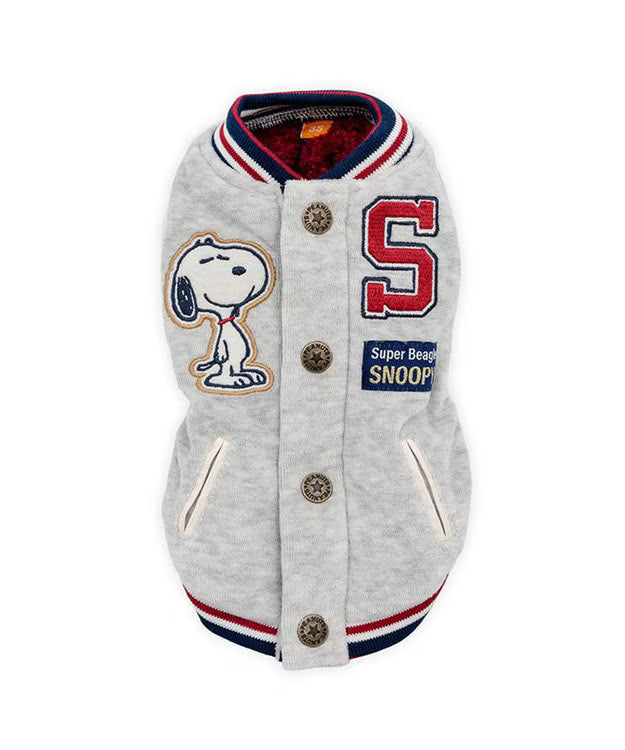 Snoopy Far Infrared Open-Back Stadium Jacket