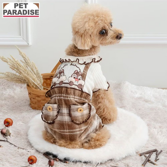 Chip and Dale Checkered Pants Jumpsuit