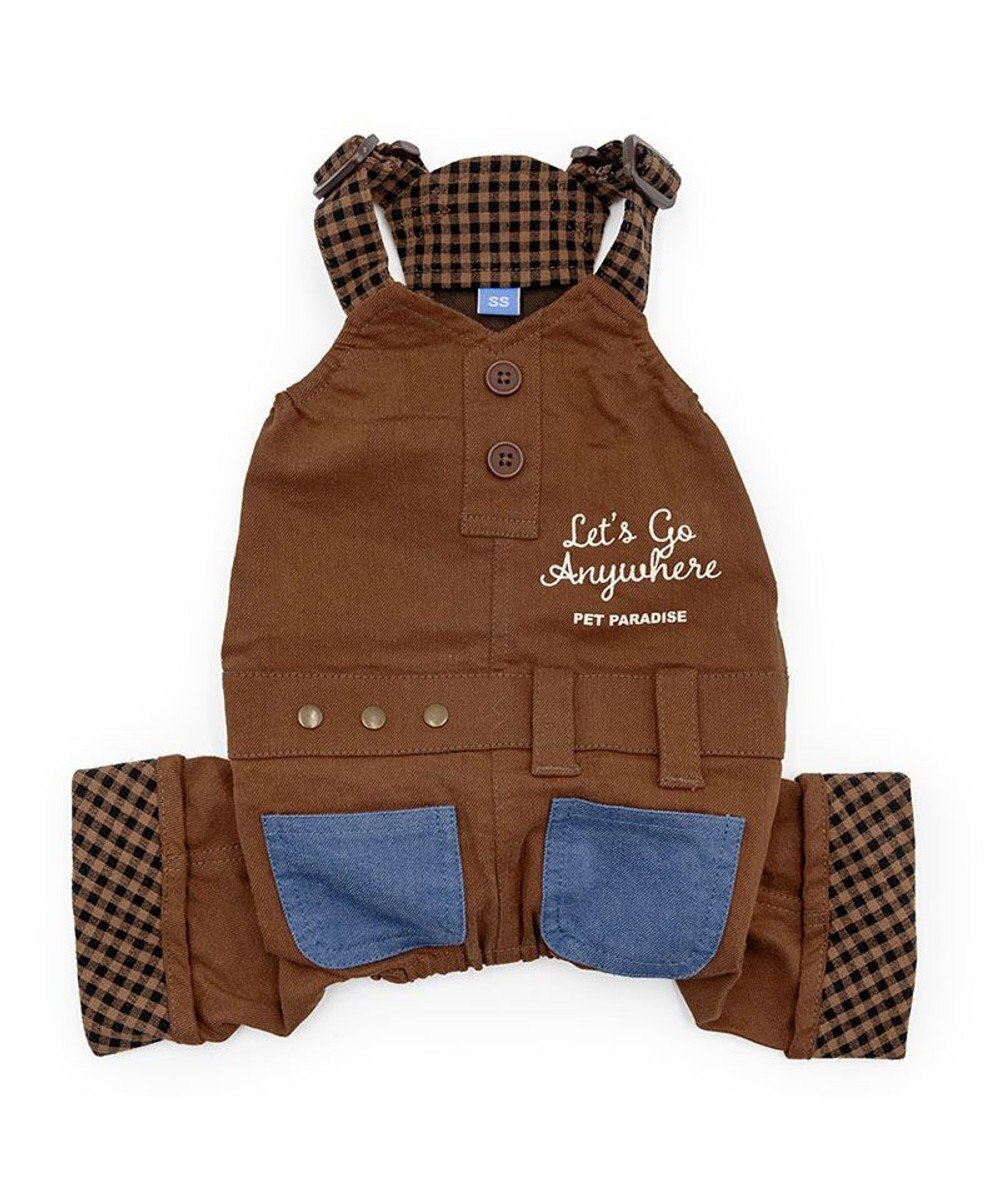 Plaid Twill Overalls