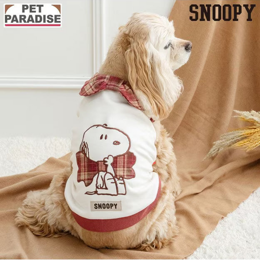 Snoopy Ribbon Sweatshirt-Red