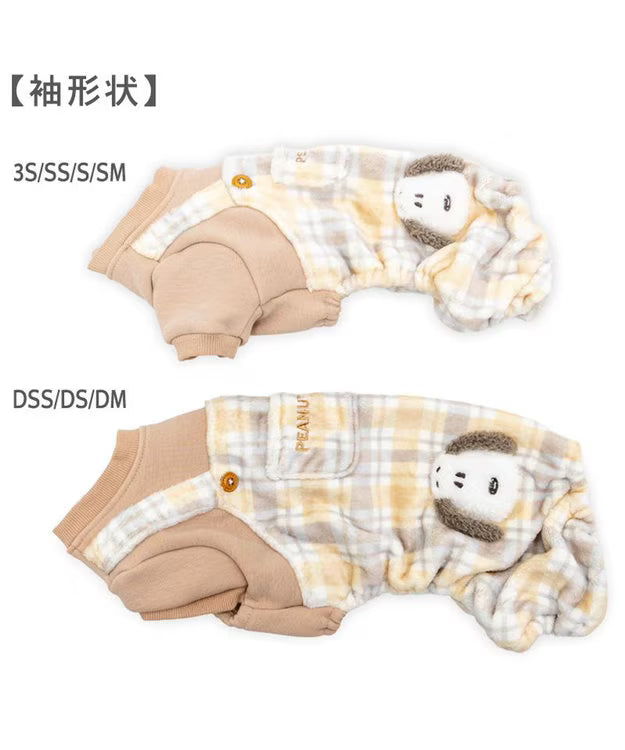 Snoopy Friends Boa Overalls