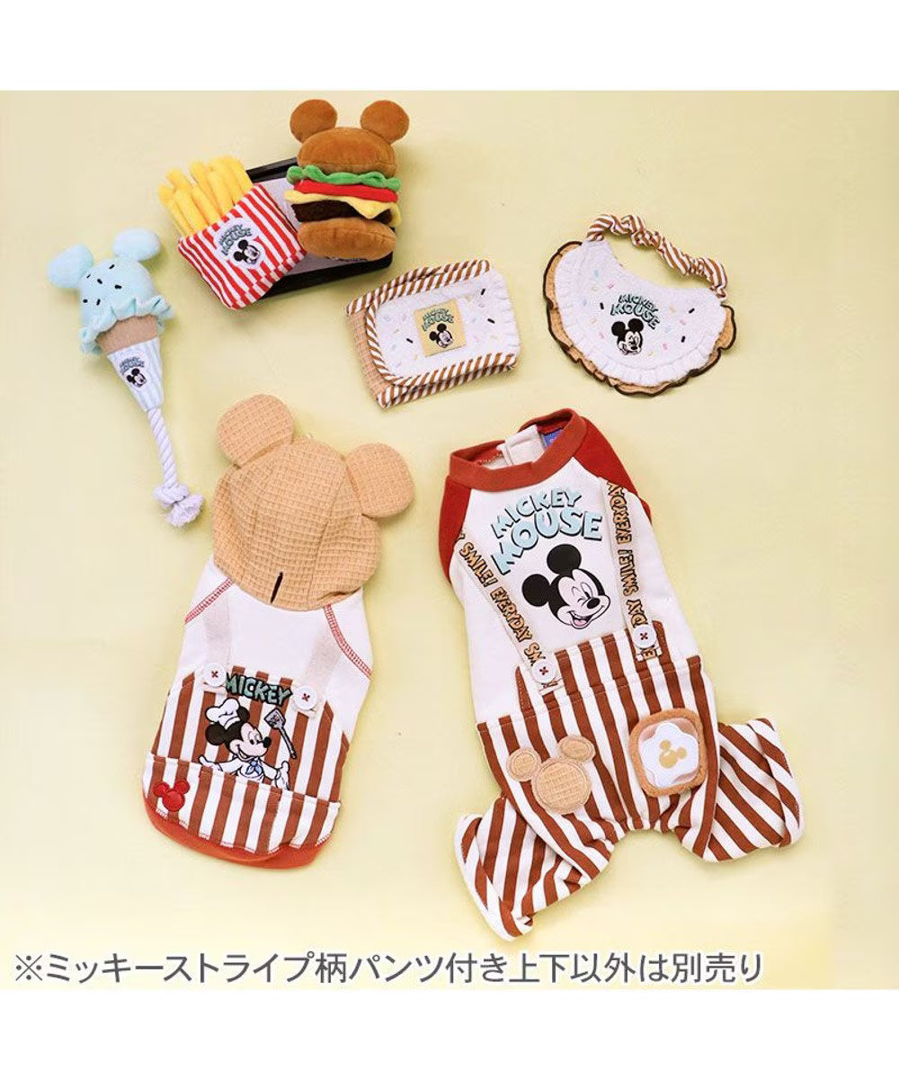 Mickey Mouse Apron Striped Jumpsuit