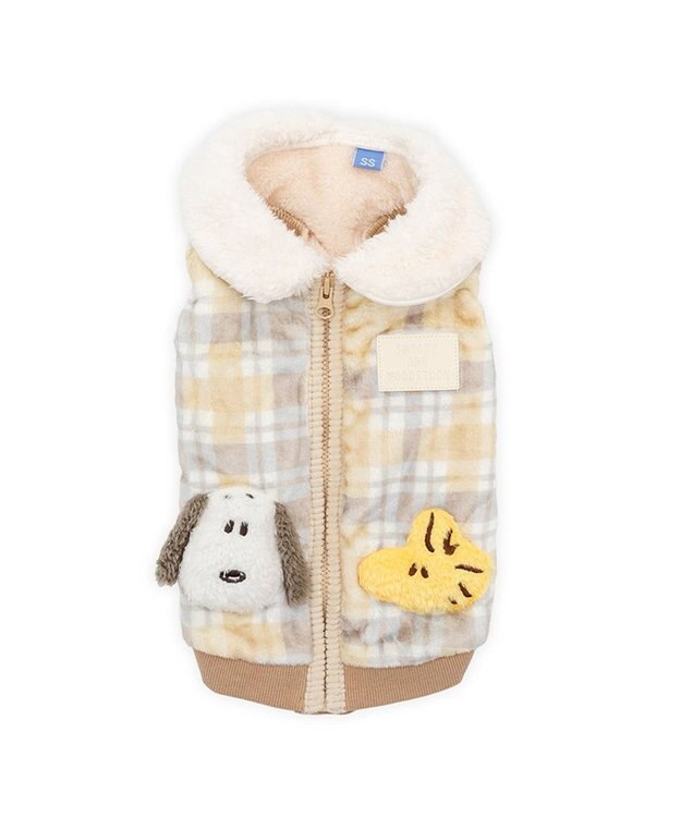 Snoopy Friends Boa Zip Vest