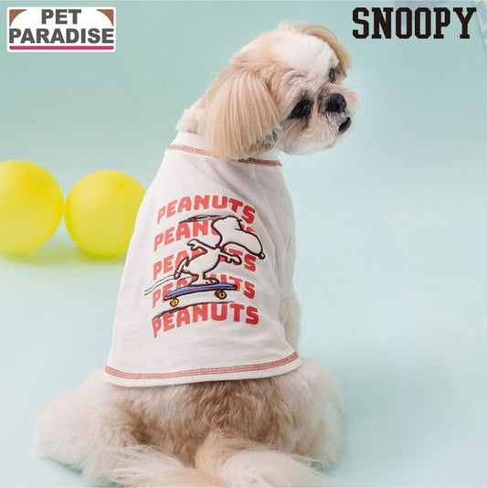 Snoopy Skateboard T-Shirt White