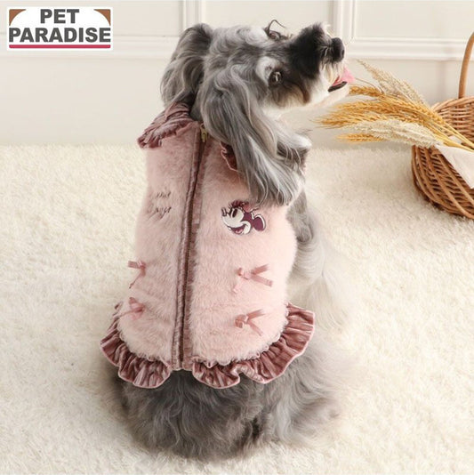 [Coming Soon]Minnie Mouse Vintage Minnie Fluffy Ribbon Vest