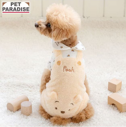 Winnie the Pooh Fluffy Bee Print Romper