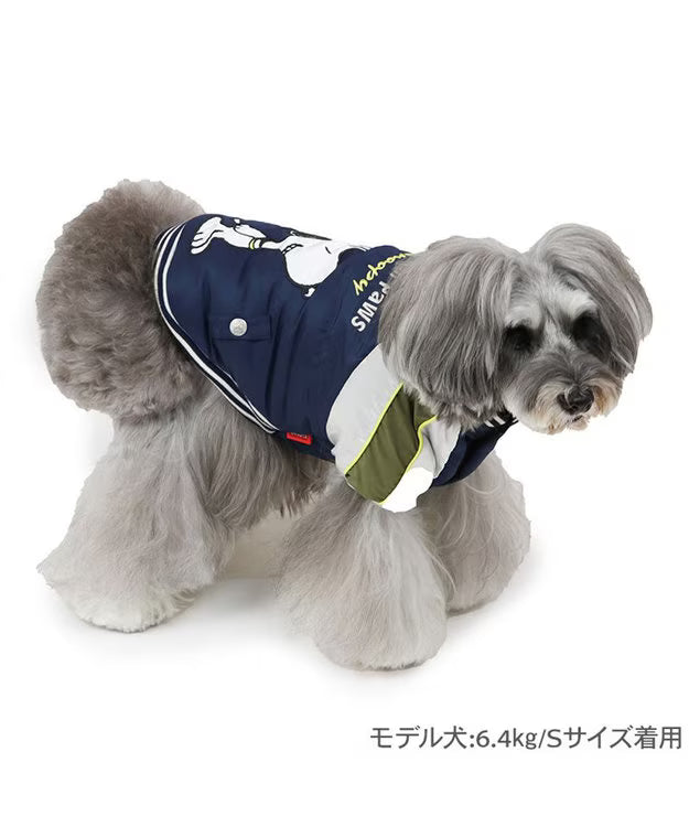 Snoopy Navy Rebel with Paws Far Infrared Jacket