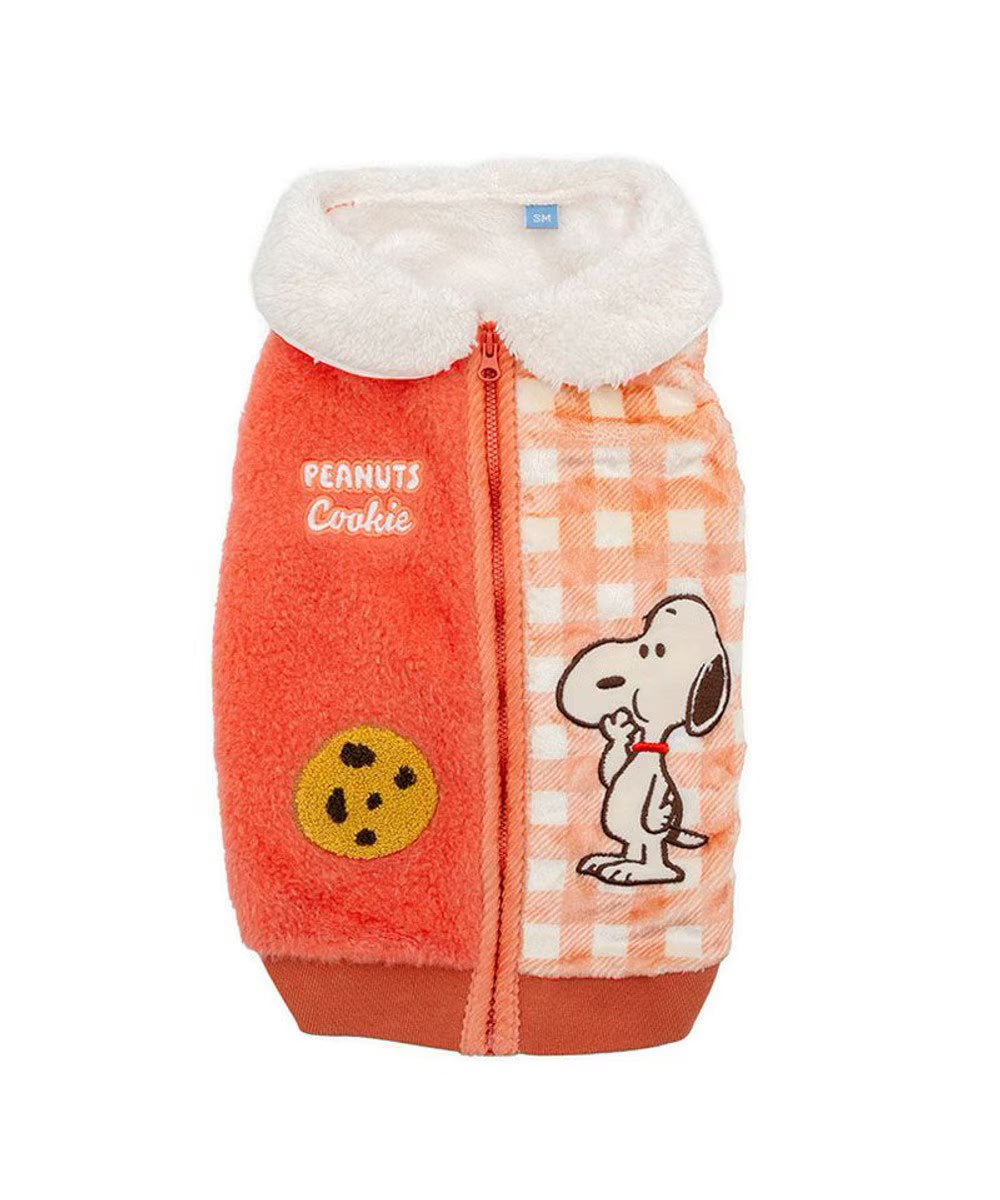 [Coming Soon]Snoopy Cookie Boa Zip Vest