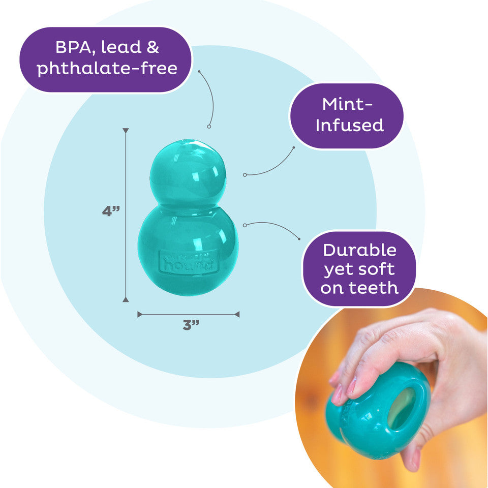 Double-Tuff Interactive Treat Stuffer Durable Dog Chew Toy Medium